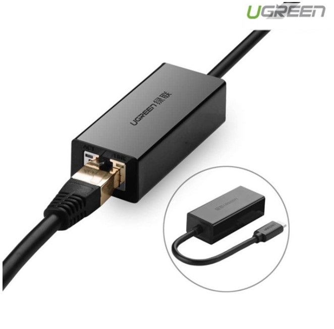 Cáp chuyển Usb Type C to Lan 10/100 Mbps Ugreen 30287 Cao Cấp Chính Hãng